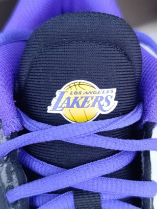 Zapatillas Baloncesto Lakers Nike Negras Moradas