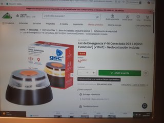 Luz de Emergencia V-16 Conectada DGT 3.0