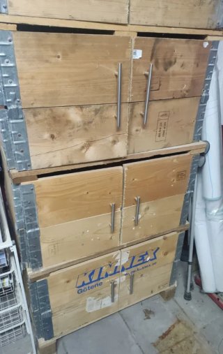 Palets de madera Collares , cercos o aros apilable