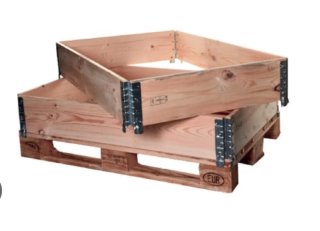 Palets de madera Collares , cercos o aros apilable
