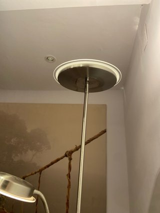 Lampada da terra moderna LED in acciaio