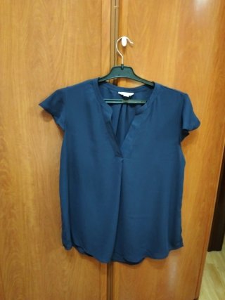 Camiseta manga corta de Cortefiel azul talla L