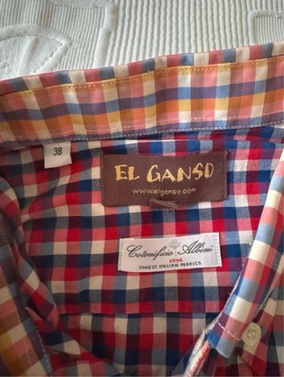Camisa El Ganso Talla 38 M Cuadros