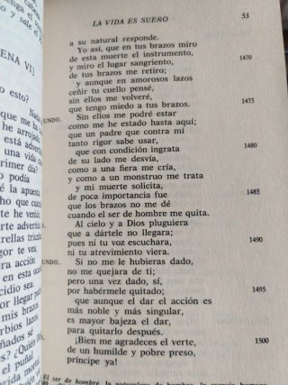 La vida es sueño. Calderón de la barca