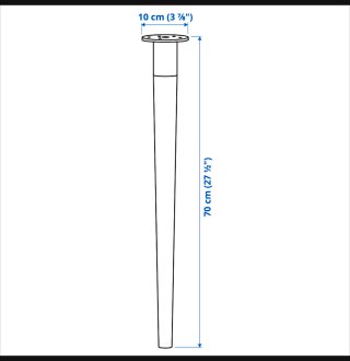 Patas Mesa Escritorio Hikver Ikea