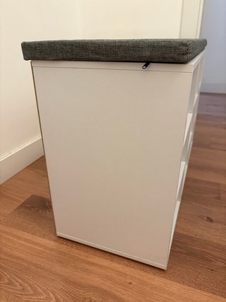 Banco Zapatero 9 Compartimentos Asiento Acolchado