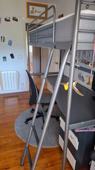 Cama Escritorio Loft Metálica