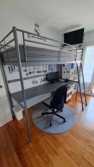 Cama Escritorio Loft Metálica