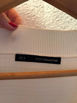 Blusa Mango Blanca sin mangas