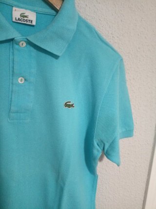Polo Lacoste Turquesa Talla M