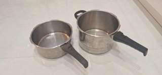 Conjunto de 2 Ollas Magefesa 4L y 6L, sin tapa.