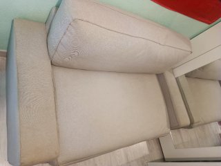 Sofá Cama IKEA Beige Tela