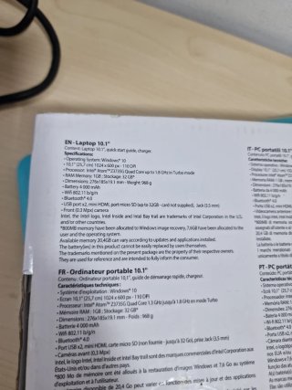 Mini PC Selecline 10.1 Blu (Schermo Rotto)
