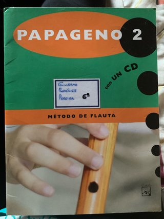 Libro Papageno 2 Método de Flauta con CD