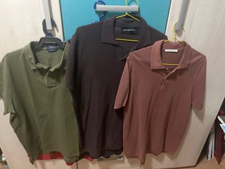 3 Polos R. Lauren y A. Domínguez Talla L