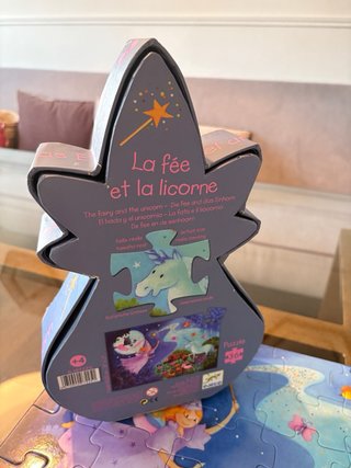 Puzzle Djeco 36 piezas Hada y Unicornio