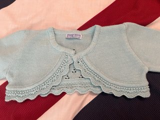 Chaqueta niña 6 meses celeste