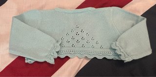 Chaqueta niña 6 meses celeste