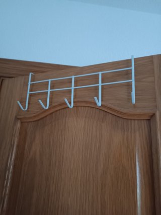 Perchero para puerta blanco