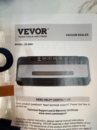 Selladora al vacío VEVOR