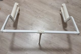 Barra armario abatible Ikea blanca