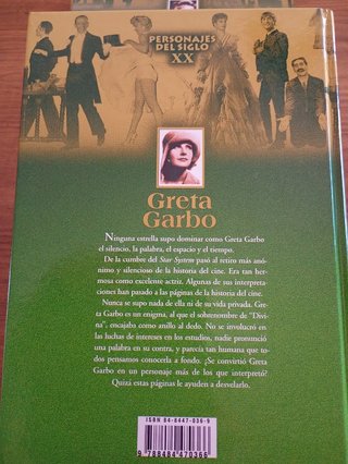 3 Libros biográficos Eva Perón,Greta Garbo y Gary