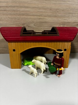 Playmobil Belén Establo Pastor y Ovejas
