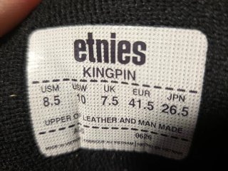 Zapatillas Etnies Kingpin Negras