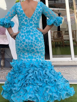 Traje de Flamenca talla 40-42 encaje