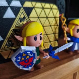 Dock Switch Zelda + Figuras Link y Zelda