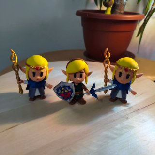 Dock Switch Zelda + Figuras Link y Zelda