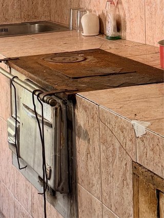 Cocina de leña antigua