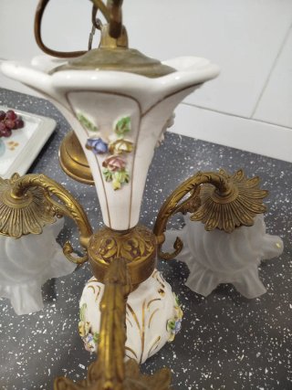 Lámpara de cerámica estilo vintage