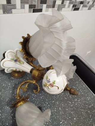 Lámpara de cerámica estilo vintage