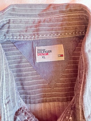 Camisa Tommy Hilfiger Denim Gris/Azul