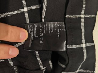 Falda H&M Divided Cuadros con Cinturón