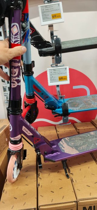 Patinete Oxelo morado infantil