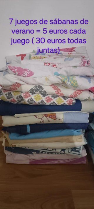 Juegos de sábanas y nórdicos para cama de 90.