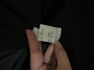 Cappotto Lana Vergine Nero Taglia L