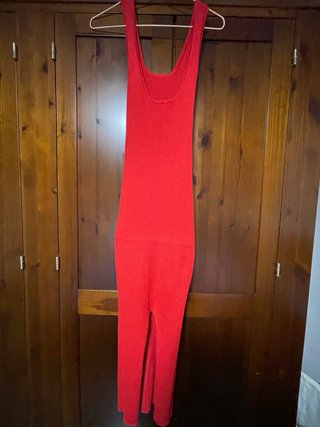 Vestido rojo de punto
