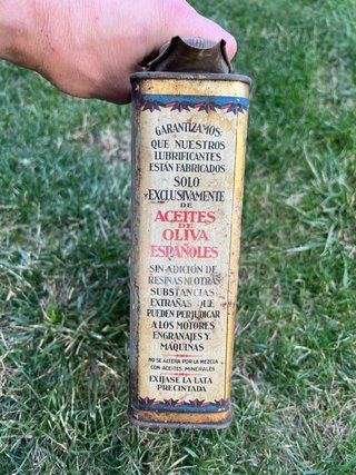 Lata Aceite Antigua Velox Lubrificantes Metal