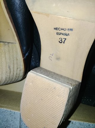 Botines de piel mujer negros
