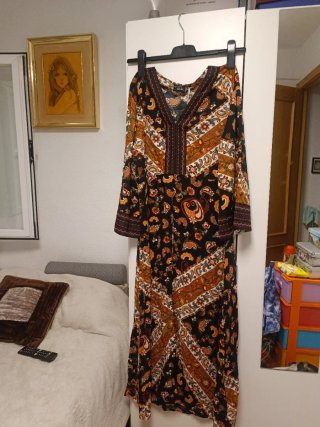 Vestido túnica estampado talla 40