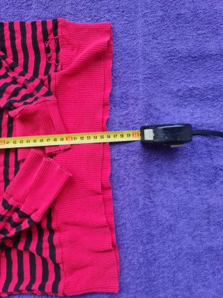 Maglia a righe Santafe rossa/nera - Taglia M