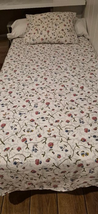 Funda nórdica flores cama 90