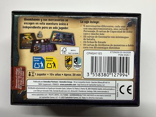 Gloomhaven Botones y Bichos Juego de Mesa