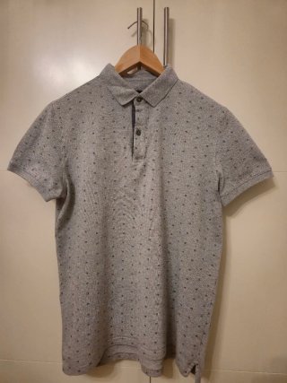 Lote 2 polos Massimo Dutti grises
