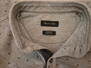 Lote 2 polos Massimo Dutti grises