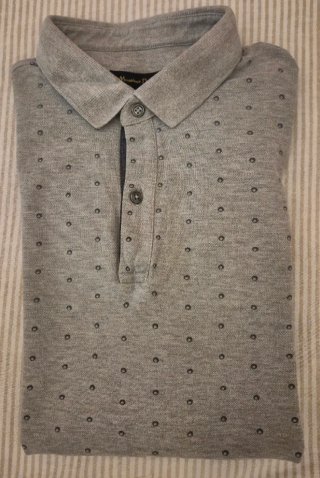 Lote 2 polos Massimo Dutti grises