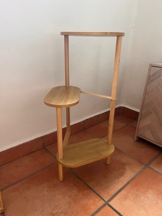 Estantería auxiliar de madera bambú